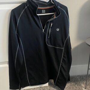 Champion Black Quarter-Zip Pullover